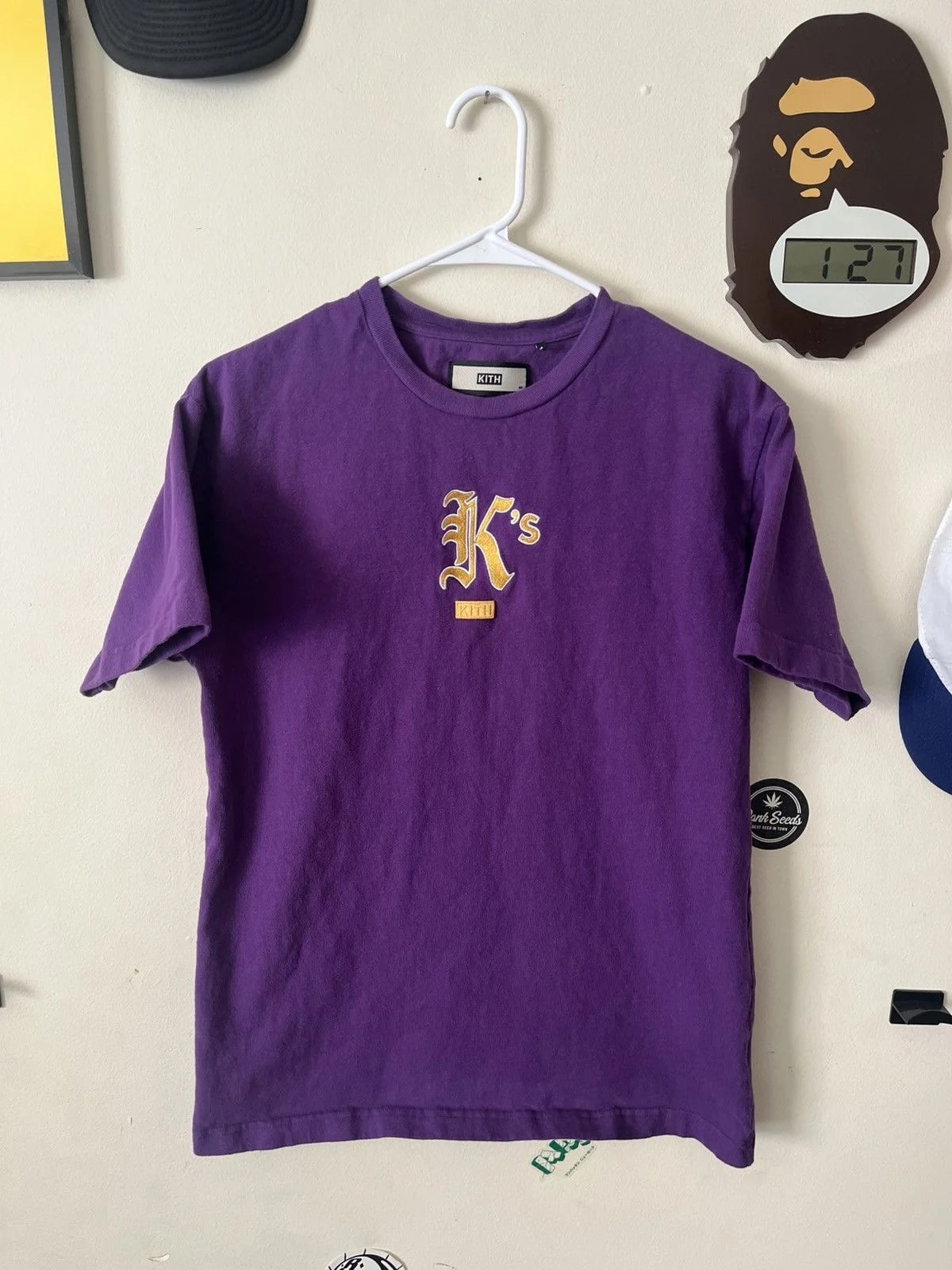 KITH — Kith Gothic K Logo T-shirt / Kobe-Lakers — streetwear — resale