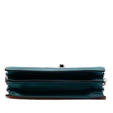 Prada Lux Sound Lock Satchel Peacock 3