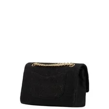 Chanel Matelass Double Flap Coco Mark Chain Cotton Lad 2