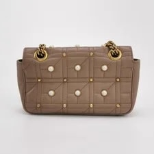 Auth Gucci Marmont Cameo Quilted Chain Crossbody 4