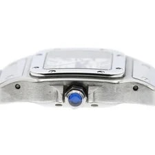 Cartier Santos Galbe SM W20054D6 24mm SS Silver #C18557 4