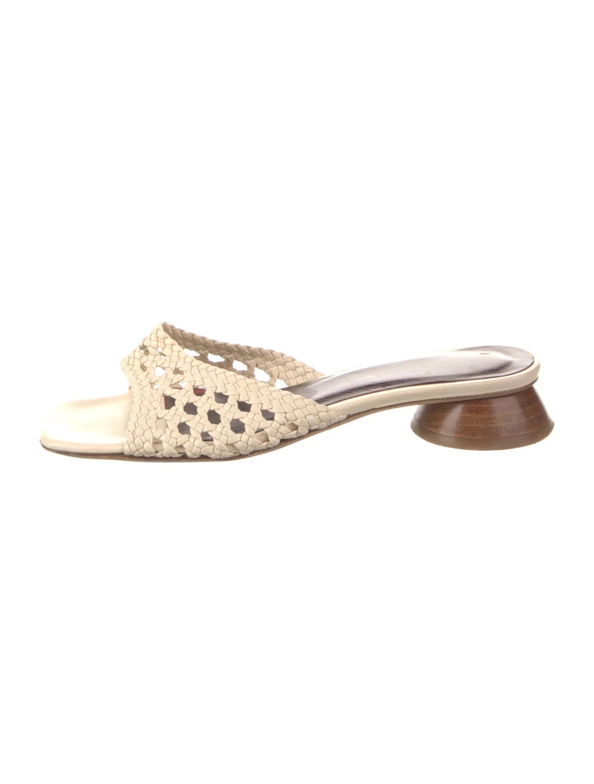 Staud — Braided Accents Slides — Designer Shoe — resale