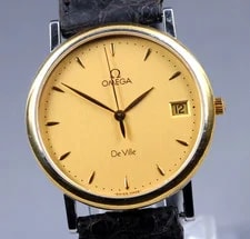 Omega — [N Paper] Omega de Ville Cal.1432 Ref.196.2432 Gold Dial Quartz — Watch — resale