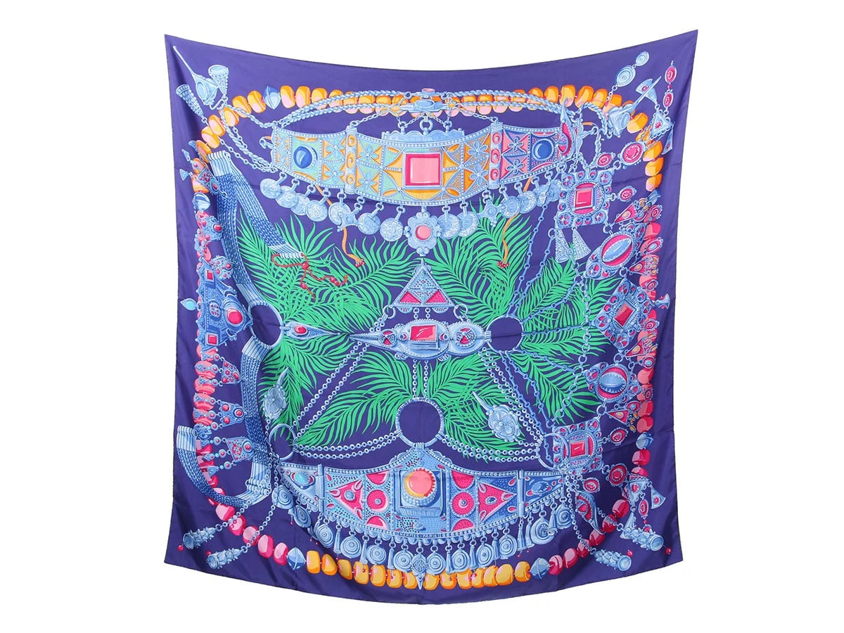 Hermès — Hermès Parures Précieuses Scarf 140cm — Accessory — resale