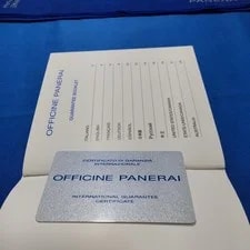Officine Panerai Warranty Certificate Authentic Guarantee From Japan 4