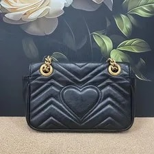 Gucci GG Marmont 22 Small Matelassé Chain Crossbody 2