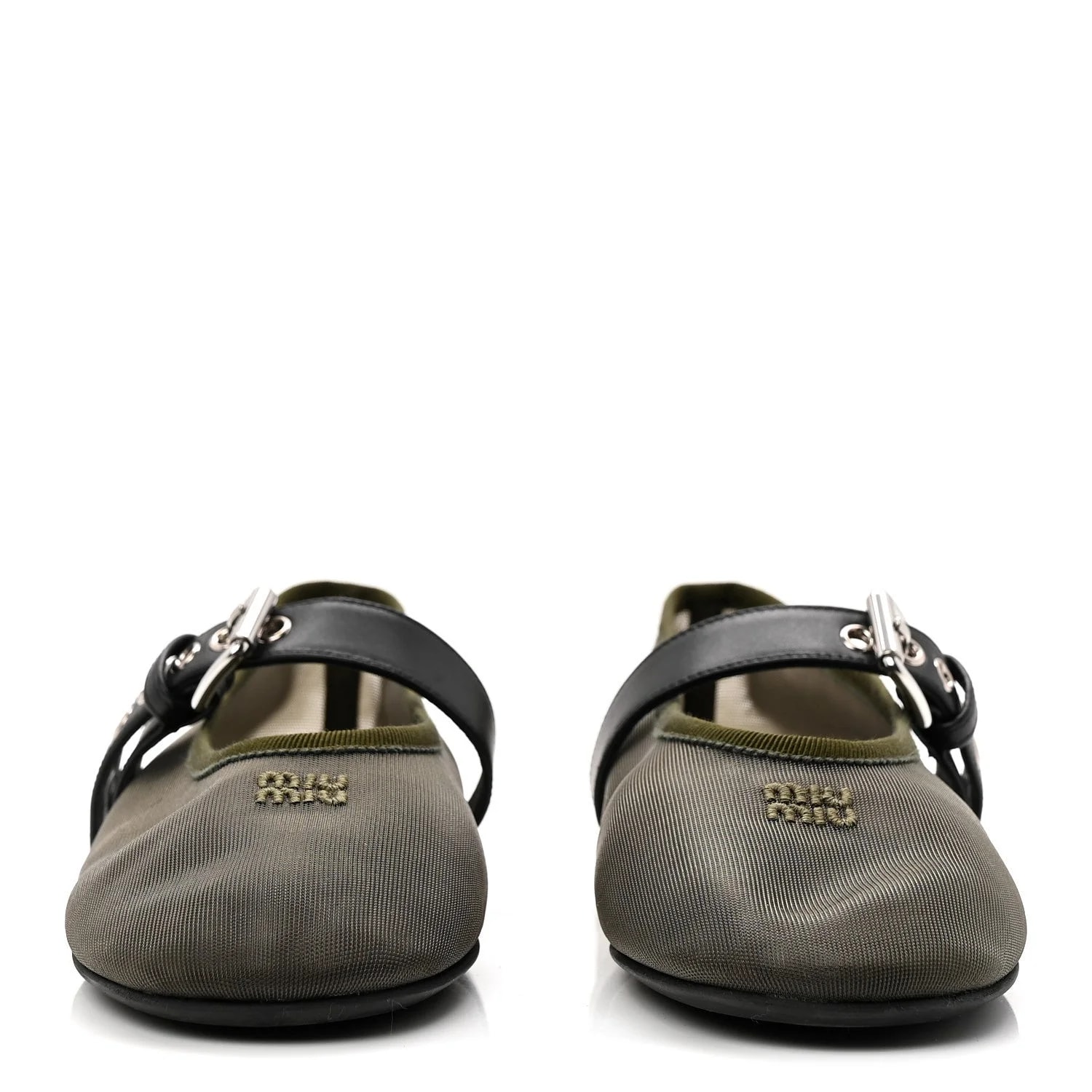 Buckle Ballerina 39 Oliva 2