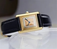 Cartier Must Tank Three Color Gold Dial SM 21mm Quartz 4