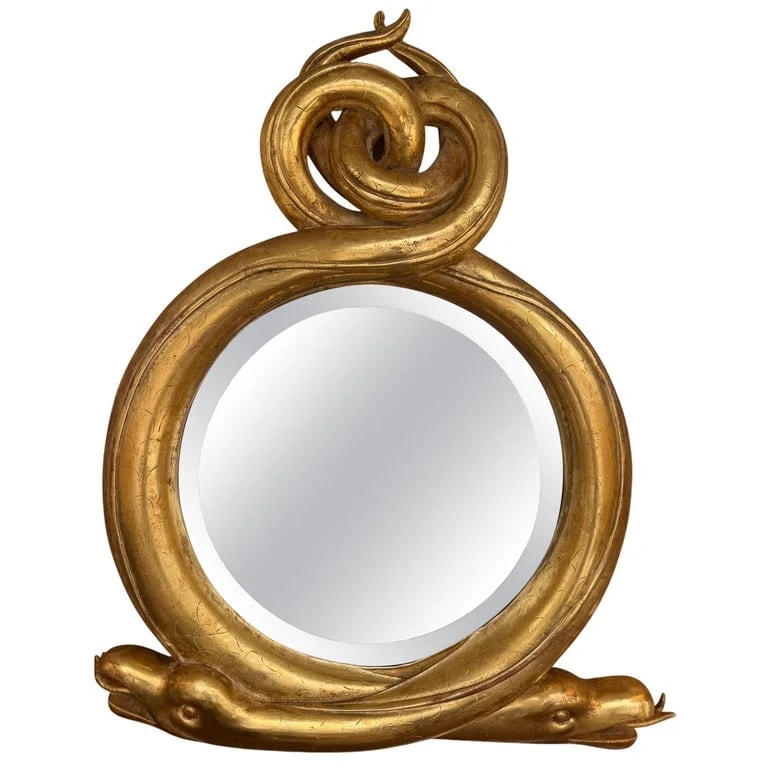Rose Tarlow — Rose Tarlow Melrose House Giltwood Serpent Mirror — decorative_object — resale
