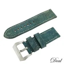 Panerai — Panerai Blue Leather Strap 26mm Buckle SS — Watch — resale