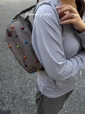 Bottega Veneta — Bottega Veneta Studs 2Way Greige VI — Handbag — resale