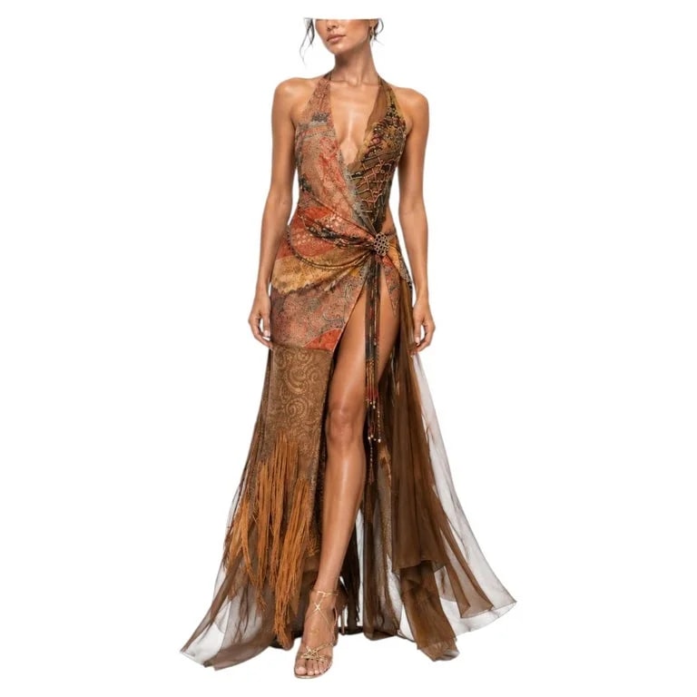 MA 1920s Antique Japanese Kimono & Fringe Gown With Real — Clothing — resale