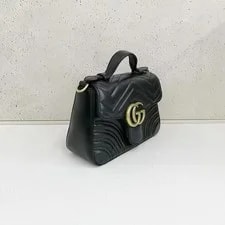 Gucci GG Marmont Small Chevron Top‑Handle Livestream 3