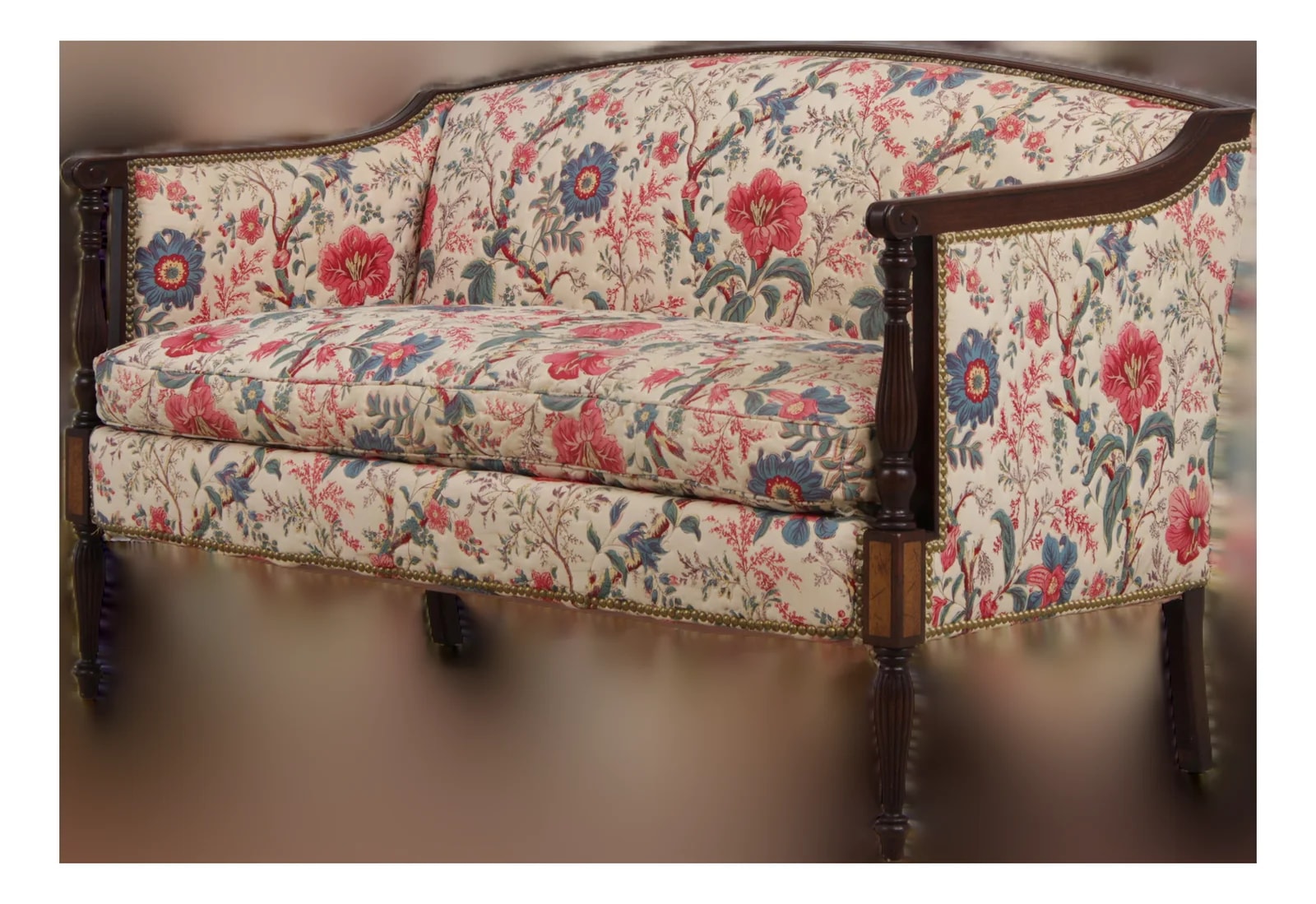 Hickory Frame Sheridan Style Loveseat Settee 2