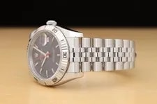 Rolex Datejust 16014 Green Dial 18K Gold Steel W/ Jubilee Bracelet 4