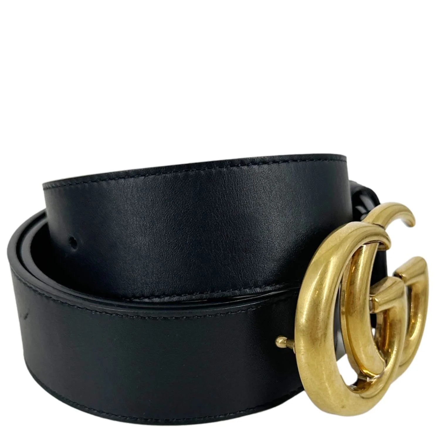 Gucci Double G Marmont Buckle Belt Size 90.36 400593 3