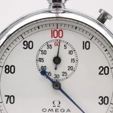 Omega Mechanical Stopwatch Swiss Made White Dial 3