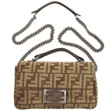 Fendi — Fendi Baguette Chain Midi Fabric 8BR793 — Handbag — resale