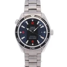 Omega — Omega Seamaster Planet Ocean Stainless Steel 42mm Black Stick Dial Ref# — Watch — resale