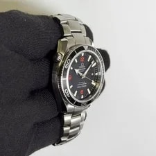 Omega Seamaster Planet Ocean Stainless Steel 42mm Black Stick Dial Ref# 3