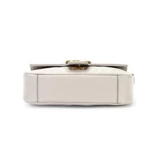 Gucci GG Marmont Double G Logo Studded Spring Clip Flap V Quilted Mini 4