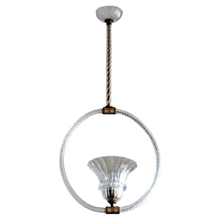 Barovier & Toso — Murano Glass Pendant By Barovier & Toso, 1950s — lighting — resale
