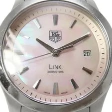 TAG Heuer Link WJF1312 SS Pink Shell Dial Pink Quartz 41100095030 A 2