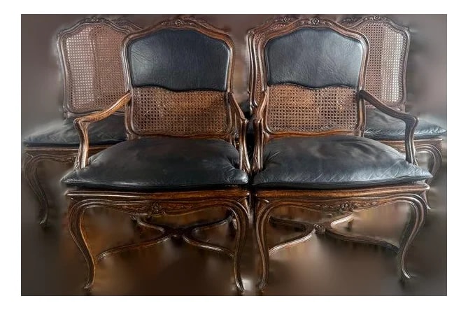 Eight French Provincial-Style Dining — Furniture — resale