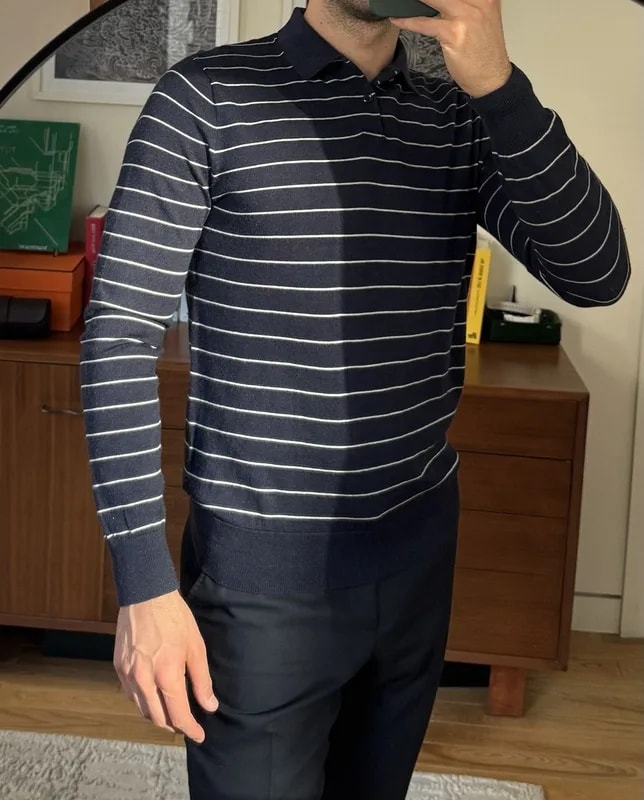 Ralph Lauren — Ralph Lauren Striped Long Sleeve Polo — streetwear — resale