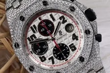 Audemars Piguet — Audemars Piguet Royal Oak Offshore 42 Mm Chronograph "Panda" Dial Iced-Out — Watch — resale