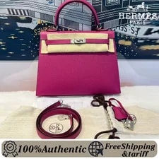 Hermès — Hermès Kelly Sellier 28 Pourpre Palladium Dutyfree — Handbag — resale
