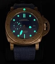 Panerai Luminor Submersible 1950 3 Days Bronze Blue Dial PAM00671 3