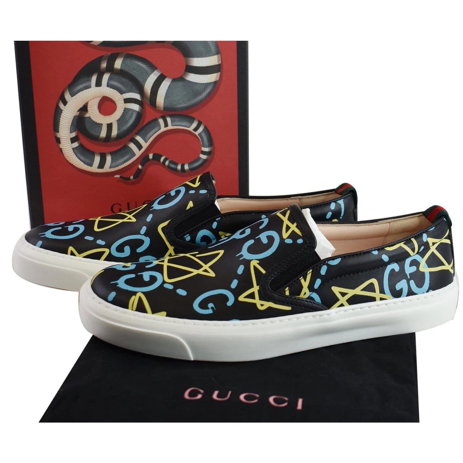Gucci Ghost Print Slip-On Size 9 - Last Call 2