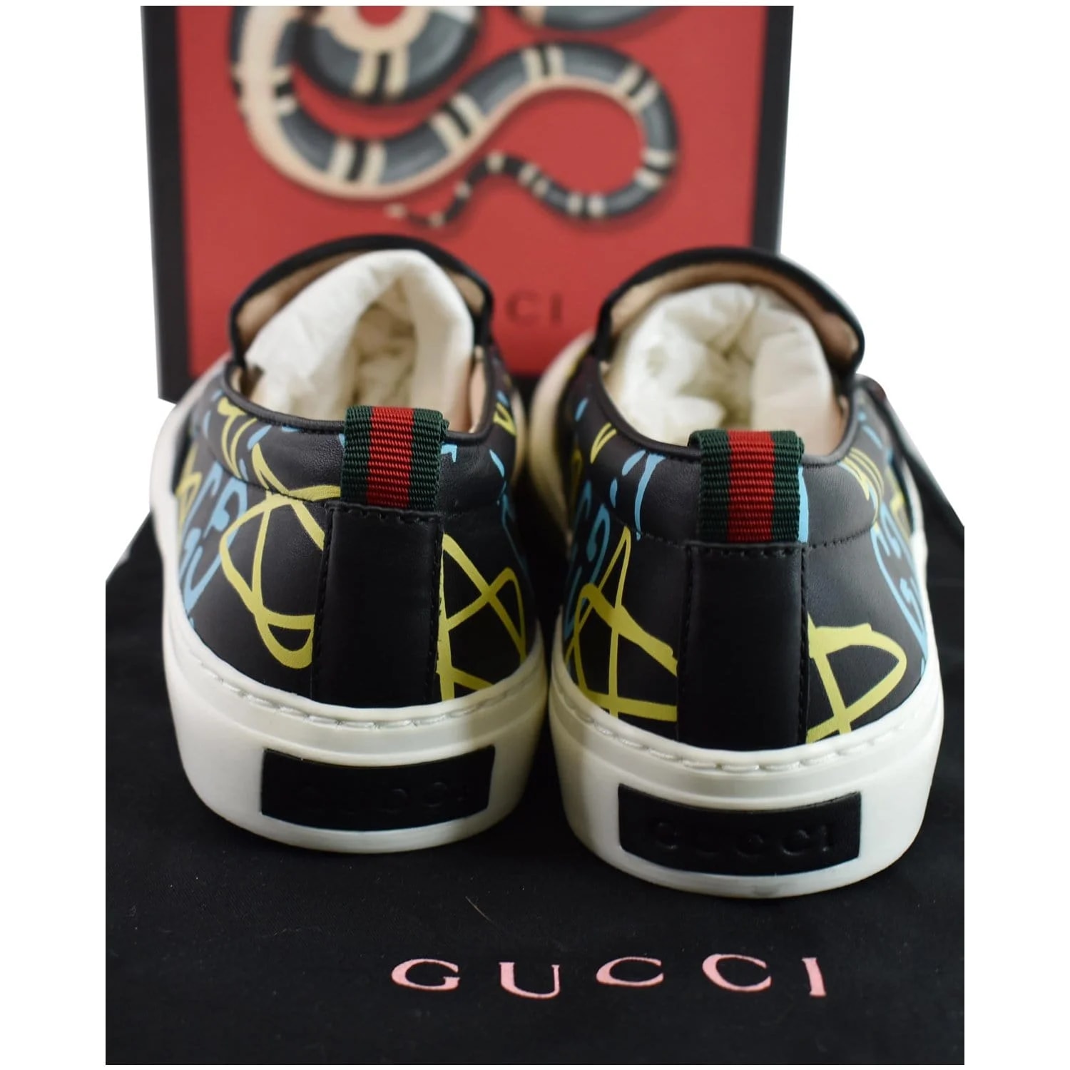 Gucci Ghost Print Slip-On Size 9 - Last Call 4