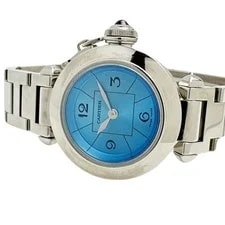 Cartier [Box Kept] /Miss Pasha/1st anniversary/SS/Blue/W3140024 [LW4 2