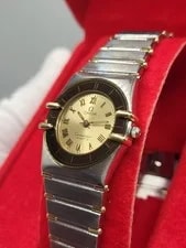 23mm [N. ] 1980s Omega Constellation 18K Gold SS Quartz 4