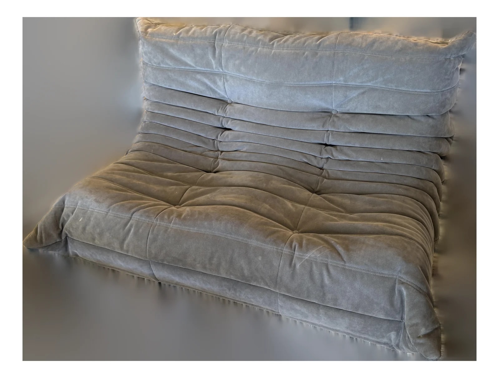Ligne Roset — Michel Ducaroy for Ligne Roset Togo Loveseat, Alcantara Chic — Furniture — resale
