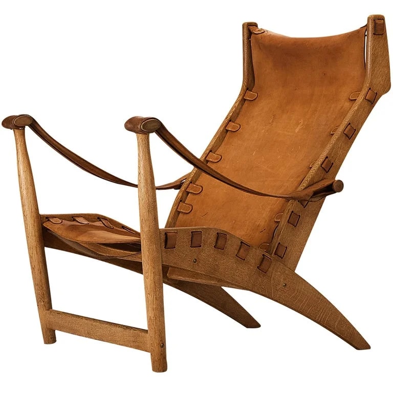 Mogens Voltelen, Niels Vodder — Mogens Voltelen for Niels Vodder 'Copenhagen II' Lounge in Oak and Leather — Furniture — resale