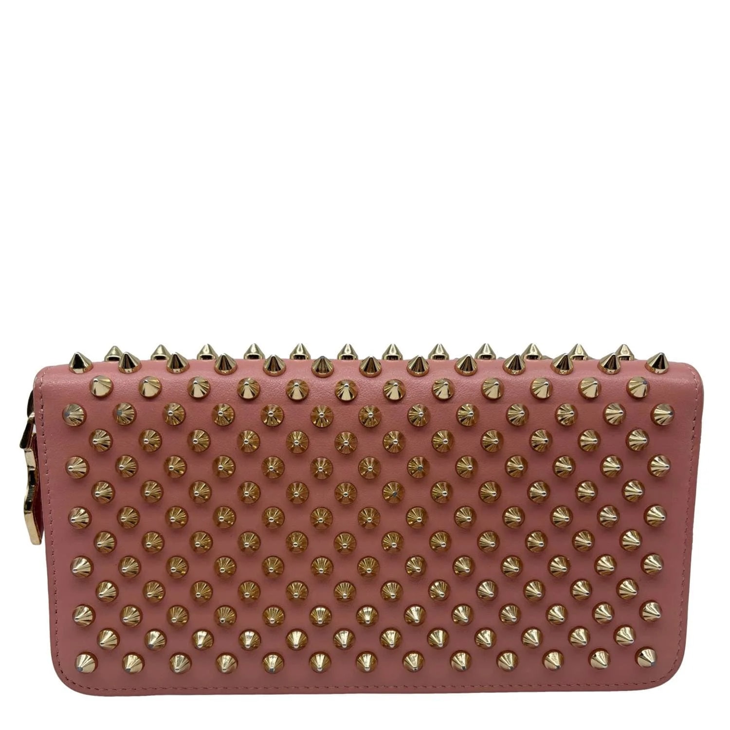 Christian Louboutin — Christian Louboutin Panettone Spikes Zip Around Wallet Light — Handbag — resale