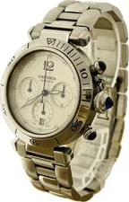 Cartier — Cartier Pasha de W31030H3 2113 Chronograph Excellent A6721 — Watch — resale