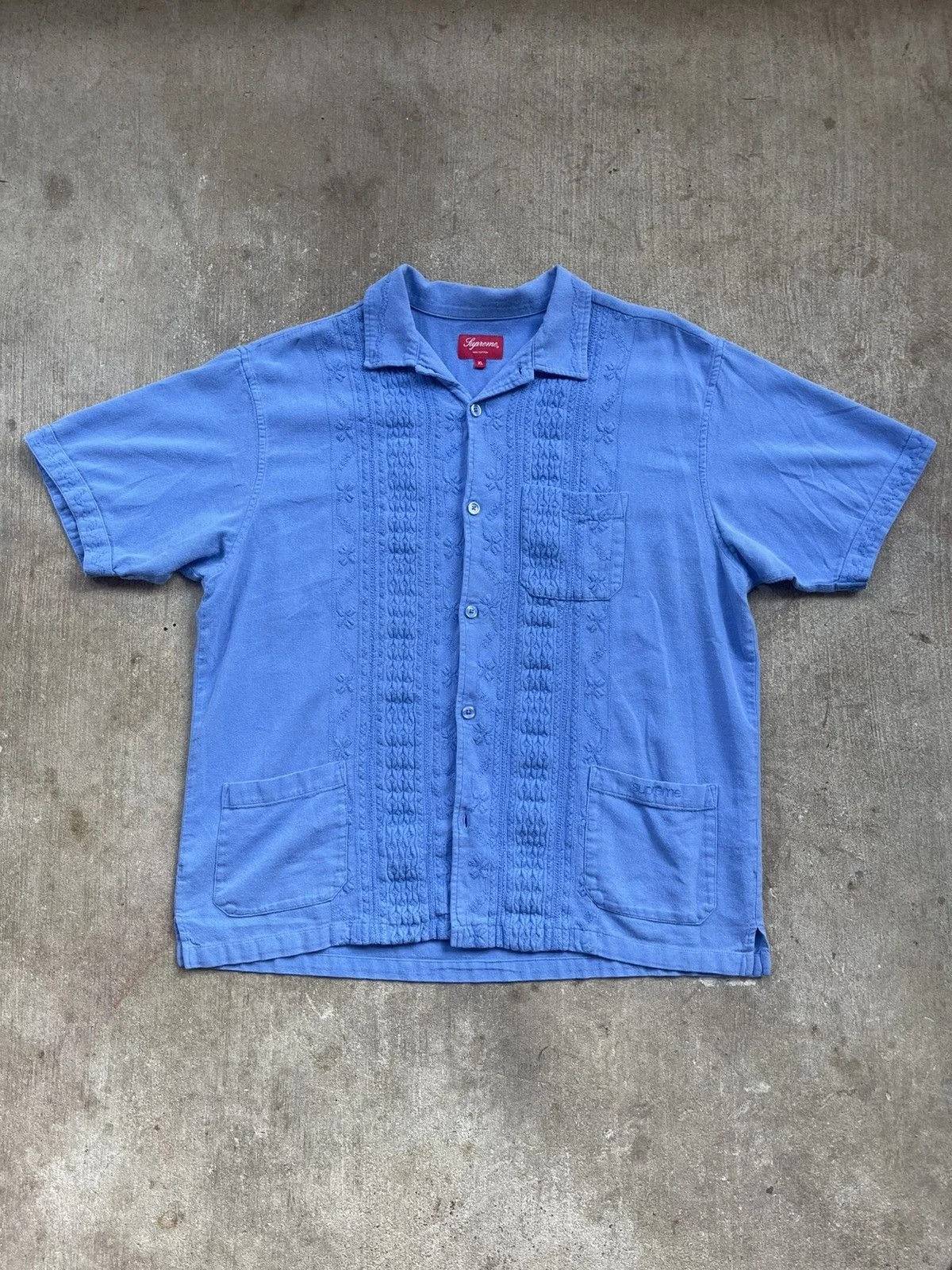 Supreme — Supreme Textured Button Up Shirt — streetwear — resale