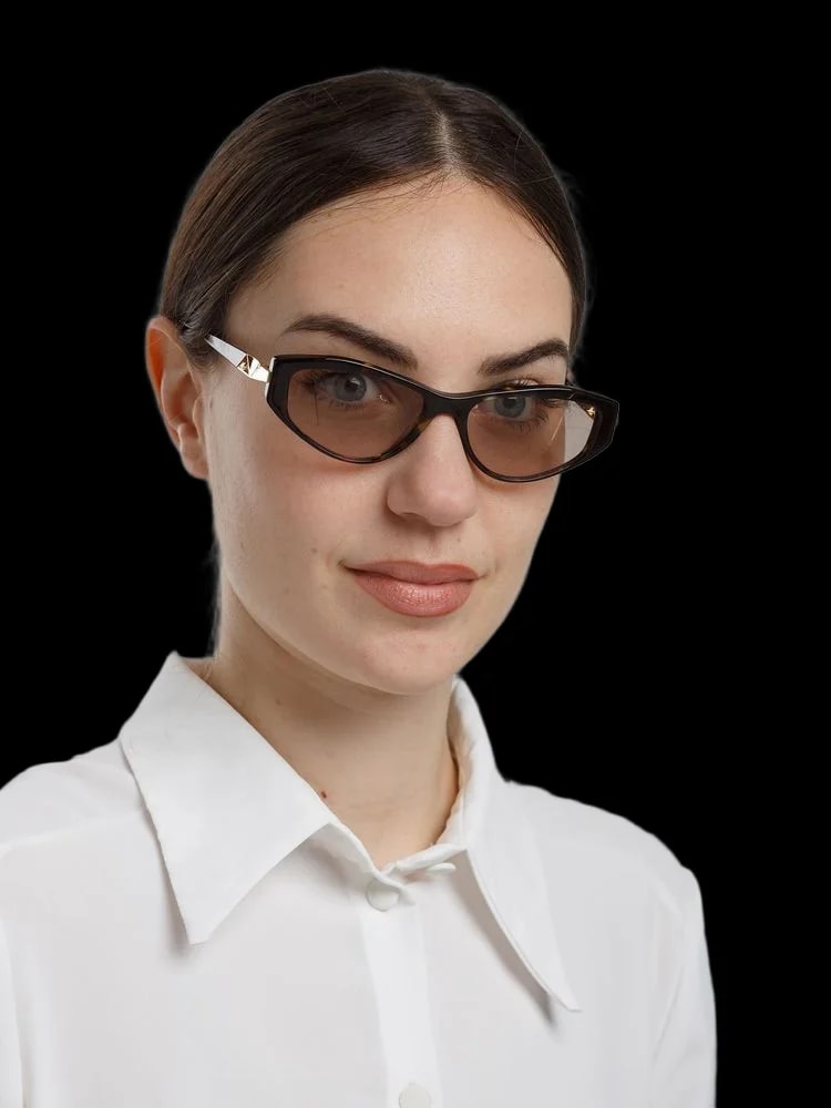 Hickmann Hi9303 Cat-Eye Acetate Sunglasses — Tortoise 4