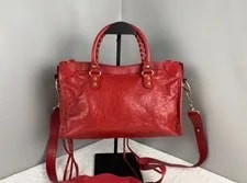 Balenciaga le City Small Crinkled Waxed GHW 2