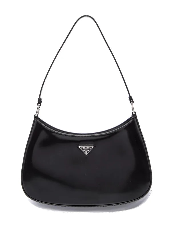 Prada — Enameled Metal Triangle Cleo — Handbag — resale