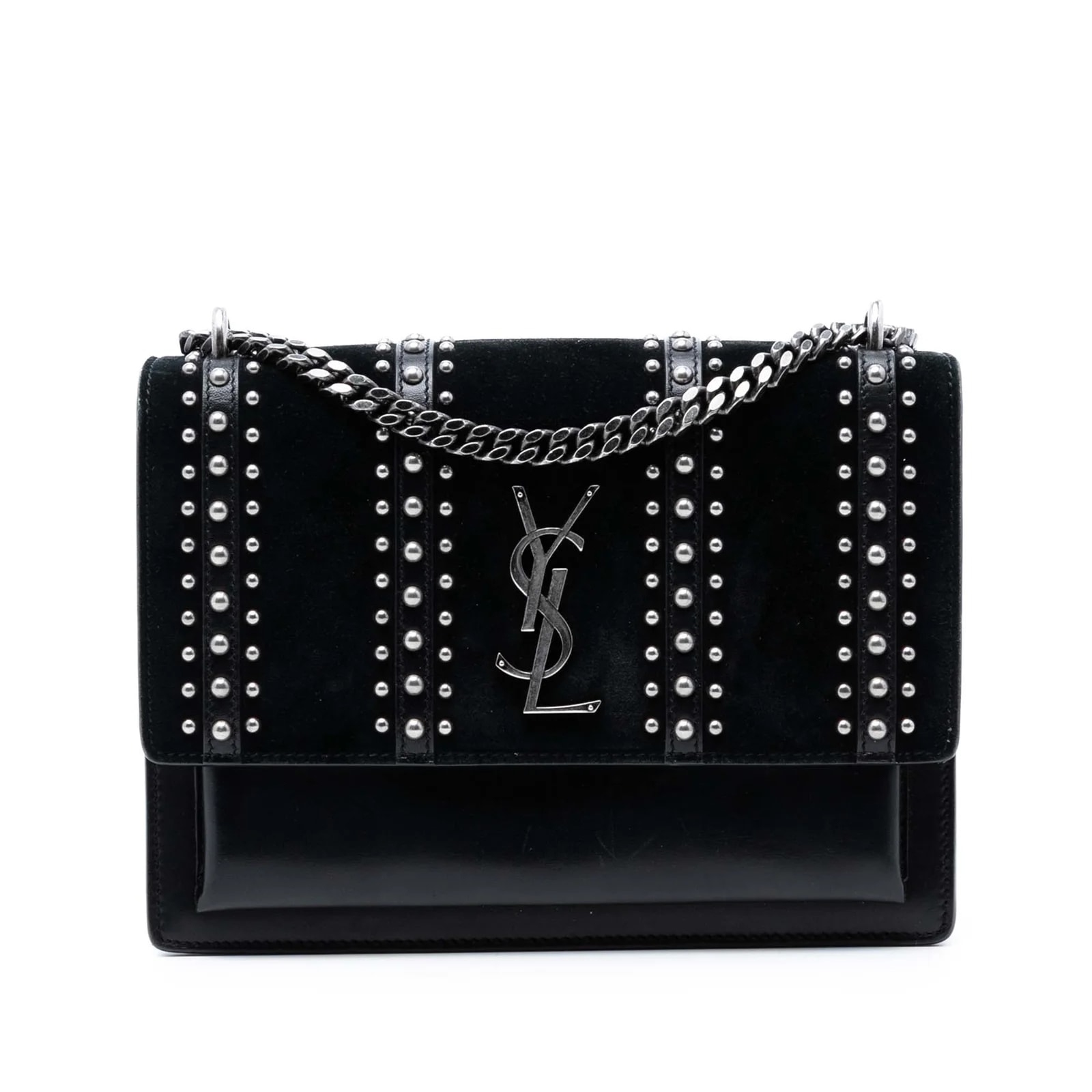 Saint Laurent — Medium Studded and Sunset Crossbody — Handbag — resale