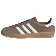 Adidas Gazelle Indoor Earth Strata Cloud White Gold Metallic US4-14 4