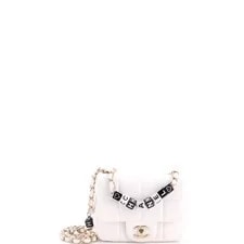 Chanel — Chanel Monacoco Logo Blocks Square Flap With Resin — Handbag — deal