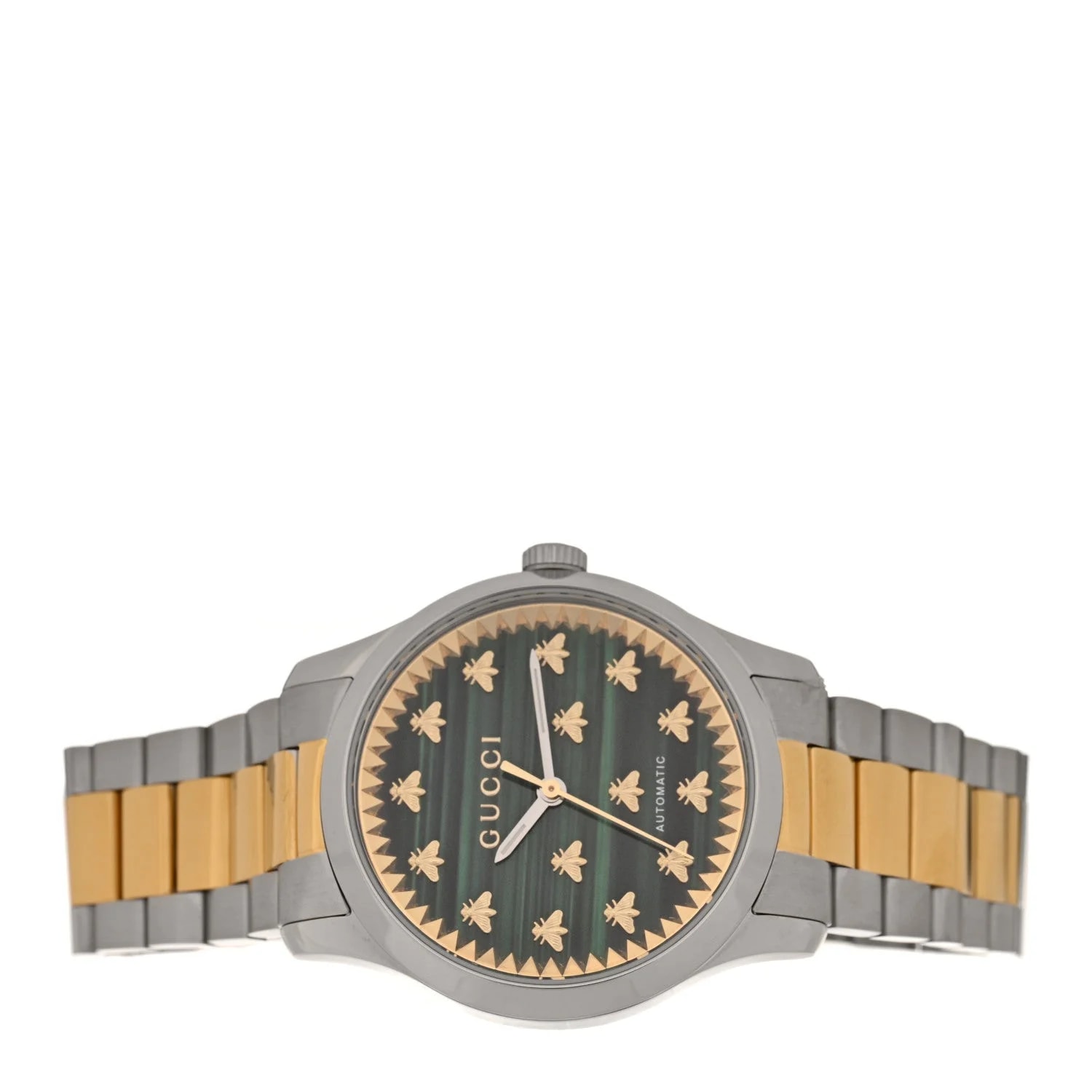 Stainless Steel Malachite 38mm G-Timeless Two Tone Bee Automatic 2