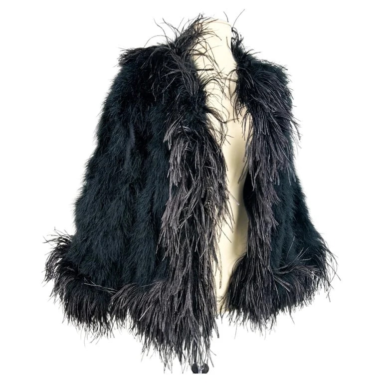 Yves Saint Laurent Rive Gauche — Yves Saint Laurent Rive Gauche, A Feather Jacket, France Circa 1980–1985 — Clothing — resale