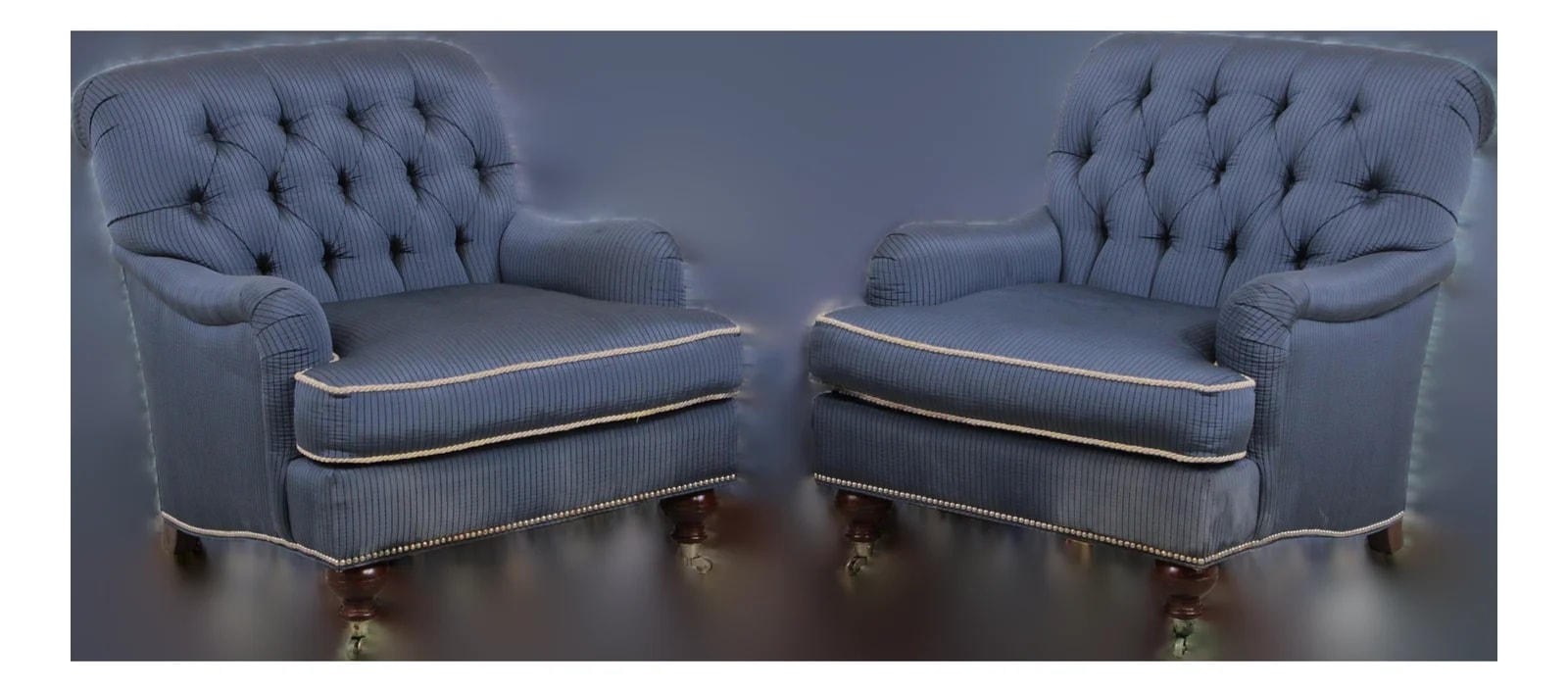Lillian August — Pair Lillian August Upholstered Club — Furniture — resale
